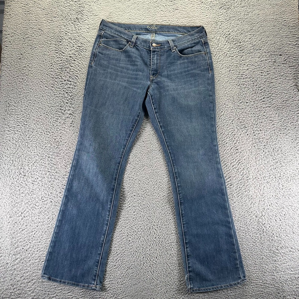 Old Navy The Flirt Jeans Womens 12 Blue Cotton Denim Bootcut Workwear Stretch